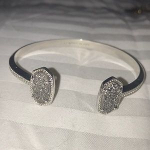 Diamond dust silver bracelet